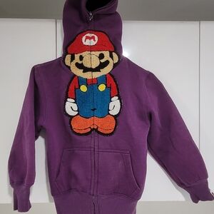 Purple Mario Kids Hoodie